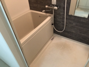 大阪市北区　１Kタイプ 分譲マンション　原状回復リフォーム　施工前　浴室