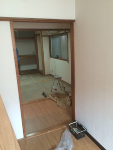 大阪市大正区　戸建住宅　和室を洋室に変更工事　施工前　和室