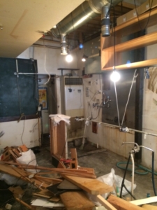大阪市西区　飲食店店舗のリフォーム工事　施工前　解体工事
