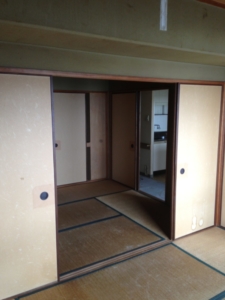 大阪市西淀川区　分譲マンションリフォーム工事　施工前　和室２部屋