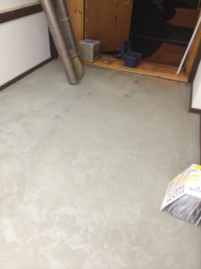 大阪市浪速区　店舗リフォーム　教会の床クッションフロア貼替　施工前
